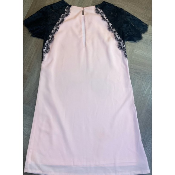 SouthStore Womens Dress Pink Black M Lace Sleeve Gothic Romantic Soft Grunge - Picture 6 of 11
